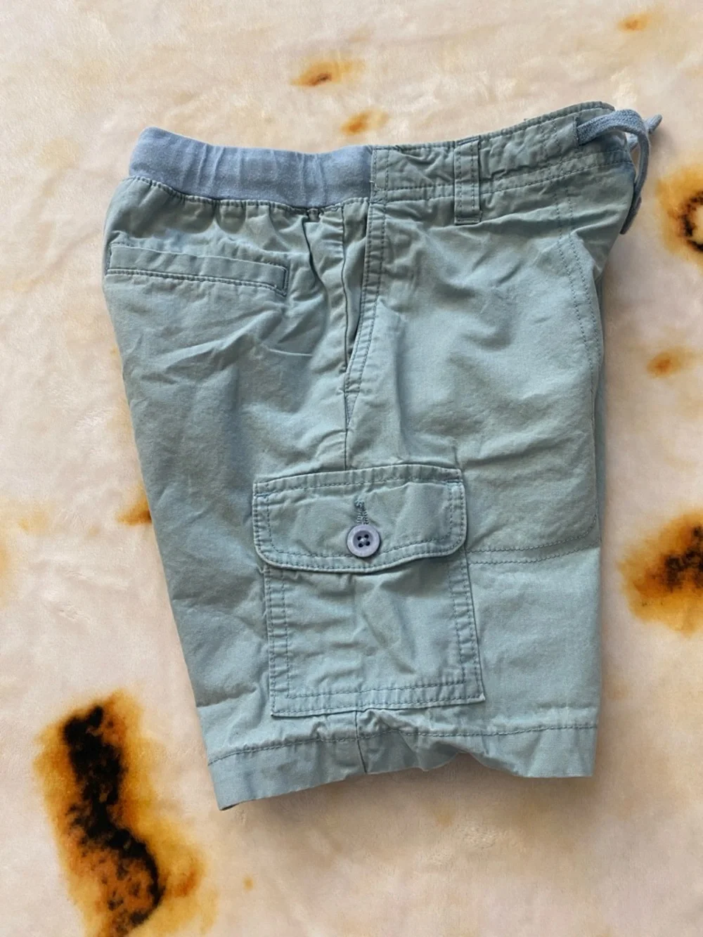 ⭐️ Lands' End Light Blue Drawstring Cargo Shorts, Boys Size M (5-6)